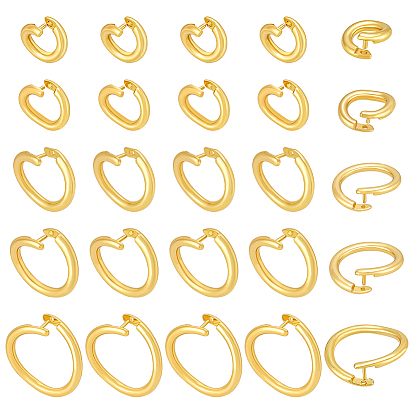 40шт. 5 варианты латунных открытых фиксирующих соединительных колец, круглые