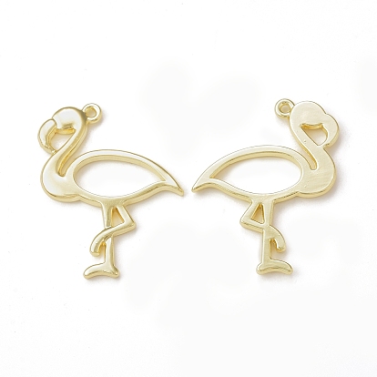 Crémaillère pendentifs en alliage placage, sans cadmium et sans nickel et sans plomb, charme flamant rose