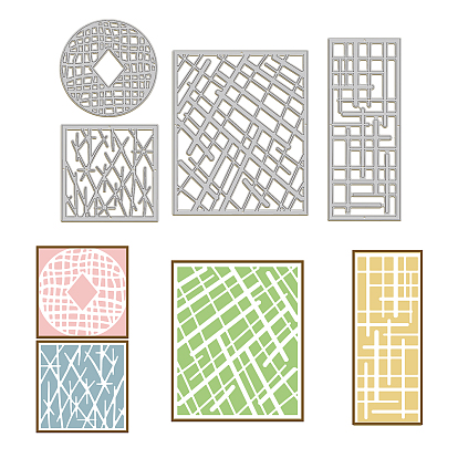 Трафареты для резки углеродистой стали с темой сетки, для diy scrapbooking, Фотоальбом, декоративная бумага для тиснения
