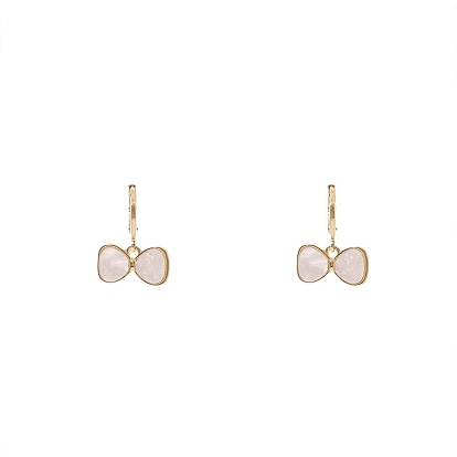 Alloy & Resin Dangle Earrings for Women, with 925 Sterling Silver Pin