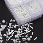 Kits de fabrication de bijoux diy, y compris 12/0 perles de rocaille en verre, Perles de bugle en verre, abs perles en plastique, Perles acryliques, polymère perles d'argile, Fil cristal