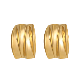 304 из нержавеющей стали серьги, ионное покрытие (ip)