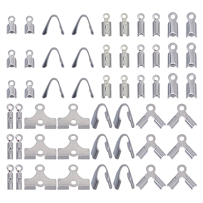 9 Латунные и 304 стальные складные обжимные концы, загибаем концы шнура