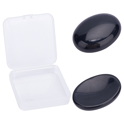 Натуральный массажер для драгоценных камней, Камень беспокойства для терапии беспокойства, овальные