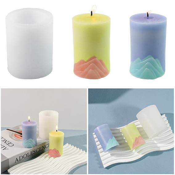 Колонна с горными силиконовыми формами, формы для свечей, формы для литья гипсовой смолы