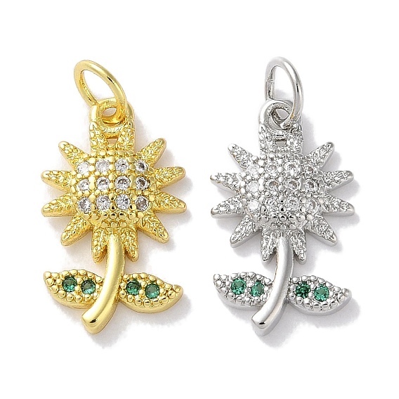 Стойка металлическая латунная микропрофилированная кубическая циркония подвески, долговечный, без свинца и без кадмия, цветок