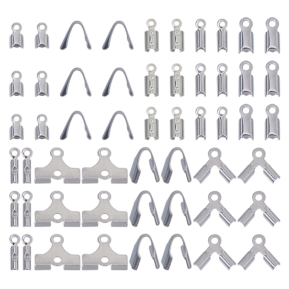 9 Латунные и 304 стальные складные обжимные концы, загибаем концы шнура