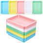 30шт. 5 цвета a5 пластиковые подносы для демонстрации ювелирных изделий, маленькая игрушка, прямоугольные