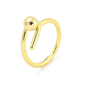 Round Brass Finger Rings, Long-Lasting Plated