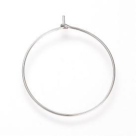 304 Stainless Steel Hoop Earrings