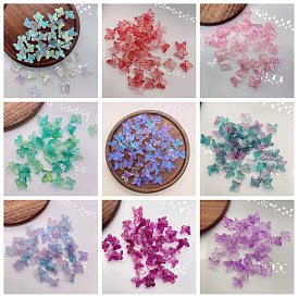 Transparent Glass Beads, Butterfly