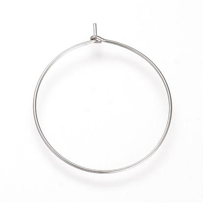 304 Stainless Steel Hoop Earrings
