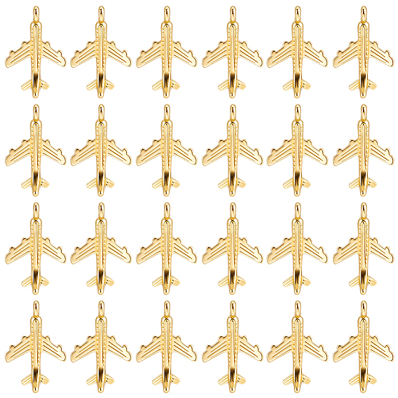 100Pcs Zinc Alloy Pendants, Airplane Charms