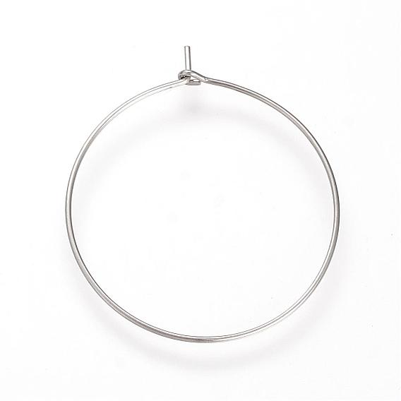 304 Stainless Steel Hoop Earrings