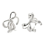 Bowknot Brass Cuff Rings, Open Rings for Women