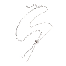 Изготовление колье с цепочкой из латуни, смешанной конструкции, с застежкой-слайдером