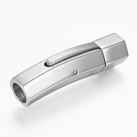 304 Stainless Steel Bayonet Clasps, Tube