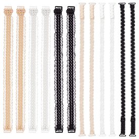 6 пары 6 стиль регулируемые прозрачные бретели бюстгальтера, с пряжкой сплава