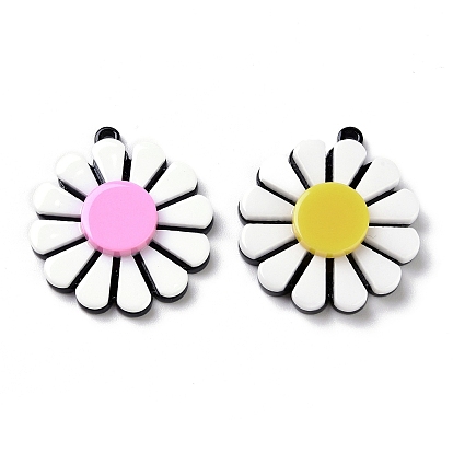 Acrylic Pendants, Sunflower Charm