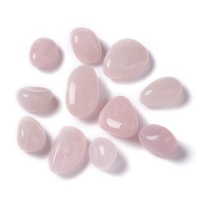 Natural Rose Quartz Beads, Tumbled Stone, Healing Stones for 7 Chakras Balancing, Crystal Therapy, Vase Filler Gems, No Hole/Undrilled, Nuggets