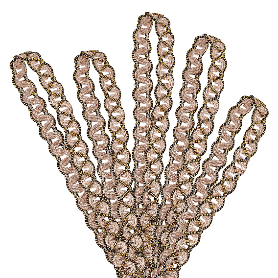 Филигранная кружевная лента из полиэстера, украшение аксессуаров для одежды, волновая картина