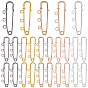 25Pcs 5 Colors Iron Brooch Findings, 3-Hole Kilt Pins for Lapel Pins Makings