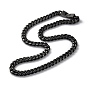 Ion Plating(IP) 304 Stainless Steel Cuban Link Chain Necklaces
