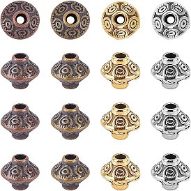 Tibetan Style Spacer Beads, Lead Free & Cadmium Free & Nickel Free, Bicone