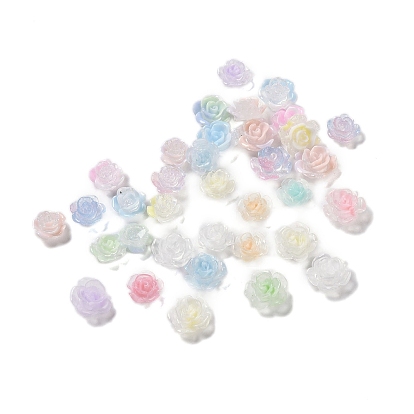 Светящаяся смола декодирует кабошоны, светится в темноте, цветок