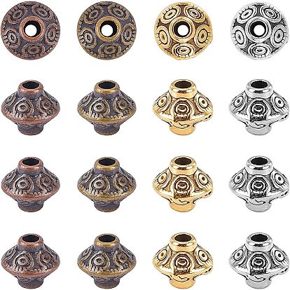 Tibetan Style Spacer Beads, Lead Free & Cadmium Free & Nickel Free, Bicone
