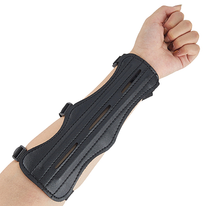 2шт. защита для руки из искусственной кожи для стрельбы из лука, защитное снаряжение