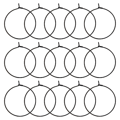 60шт 316л хирургическая нержавеющая сталь серьги-кольца фурнитура, кольца для бокалов вина