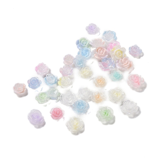 Светящаяся смола декодирует кабошоны, светится в темноте, цветок