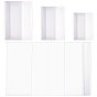 24Pcs 3 Style Plastic Waterproof Book Cover, Notebook Wraps