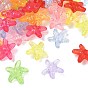 Abalorios de acrílico transparentes, ningún agujero, estrella de mar