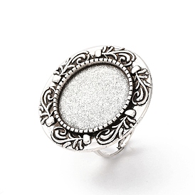 Основа для кольца с платформой, эластичная, железо, сплав, без кадмия и без свинца, плоско-круглый лоток : 20 мм , 17 мм