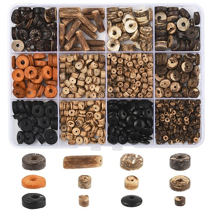 Окрашенные натуральные кокосовые бусины