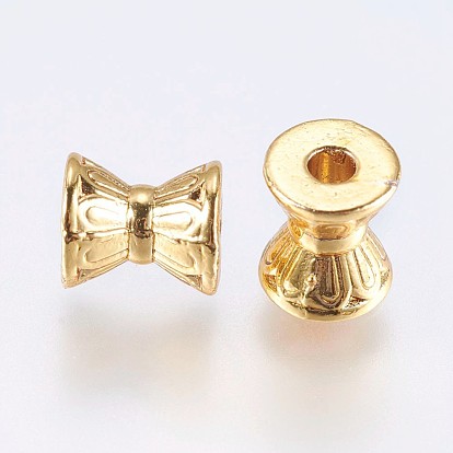 Alloy Beads, Real 18K Gold Plated, Bicone