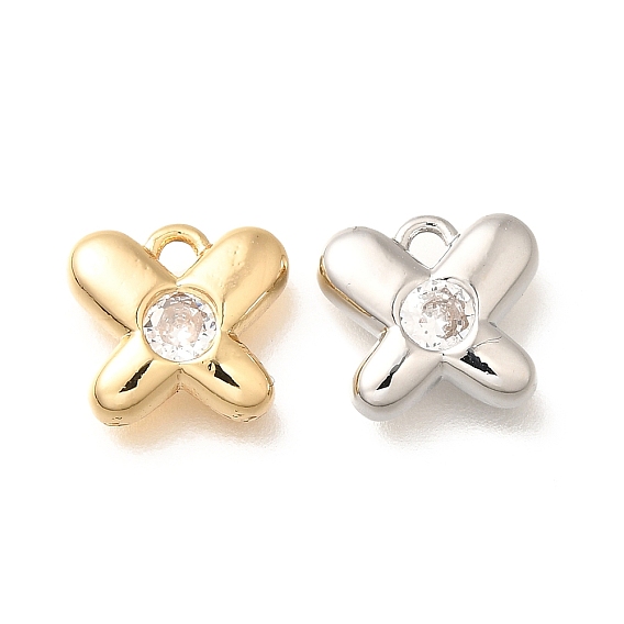 Латунные микро проложить кубического циркония прелести, без кадмия, без никеля и без свинца, бабочка