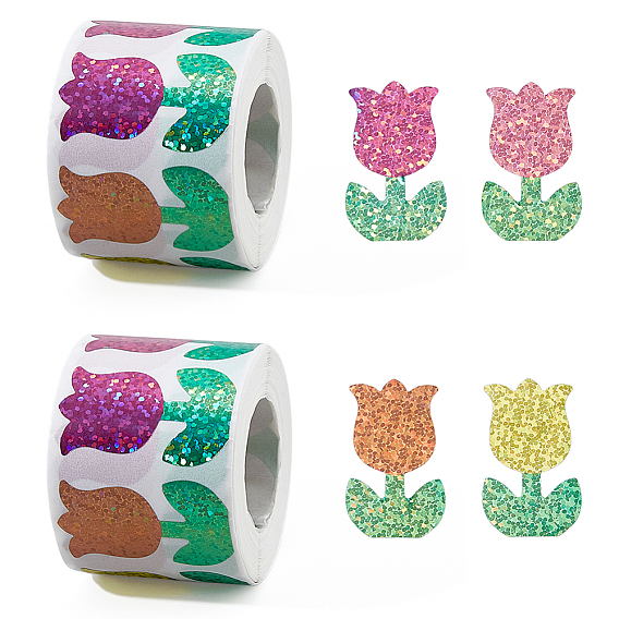 Самоклеящиеся наклейки из мелованной бумаги в рулоне, клейкая этикетка, для украшения свадьбы аксессуары