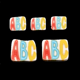 Ручной полимерной глины кабошонов, письмо abc