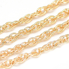 Brass Chains Necklace Making, with S-Hook Clasps, M Clasps