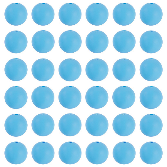 50 шт. Экологически чистые силиконовые бусины пищевого качества, фокусные бусы, круглые