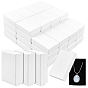 48Pcs Cardboard Jewelry Boxes, with Sponge Pad Inside, Rectangle with Rhombus, for Anniversaries, Wedding, Birthday