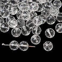 K9 Glass, K9 Glass, Imitation Austrian Crystal Beads, Grade AAA, Faceted, Round