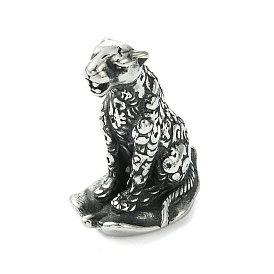Rétro 304 figurines de léopard en acier inoxydable, pour la décoration de bureau à domicile
