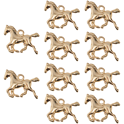 10 латунные подвески шт., лошадь