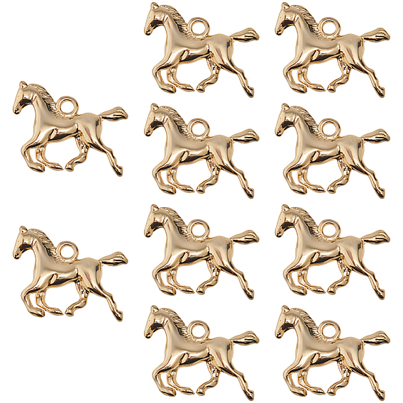 10 латунные подвески шт., лошадь