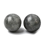Сферические бусины из натурального лабрадорита без отверстий, круглые