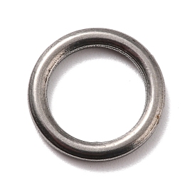 304 Stainless Steel Linking Ring Pendants, Round Ring